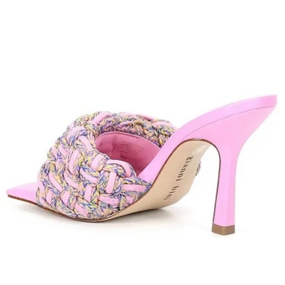 Women’s Corded Woven Leather Square Toe Sandals - Picture 3 of 8